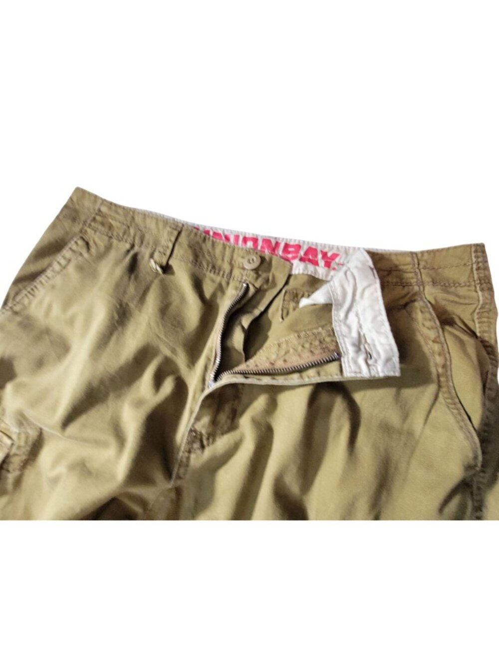Unionbay Mens Khaki Cargo Pants Size 36x32 Cotton Relaxed Fit Multi-Pocket - Picture 7 of 10